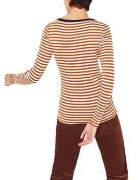 Camiseta Esprit rayas naranja