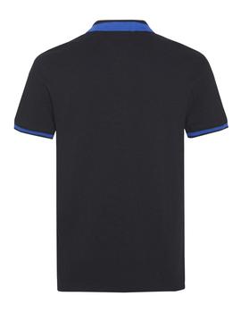 Polo Tommy Jeans Branded Collar negro