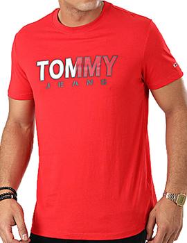 Camiseta Tommy Jeans logo rojo