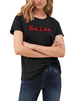 Camiseta Salsa logo negro