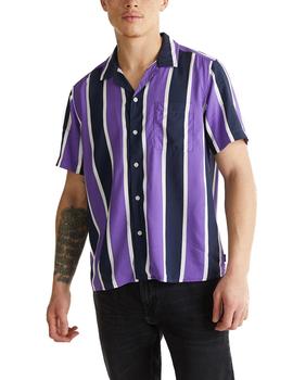 Camisa Esprit bowling rayas azul