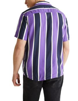 Camisa Esprit bowling rayas azul