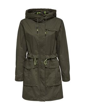 Parka Esprit capucha kakhi