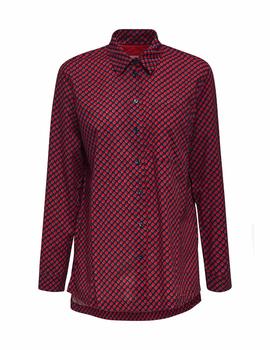 Blusa Esprit lunares rojo