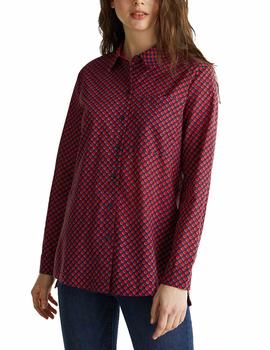 Blusa Esprit lunares rojo