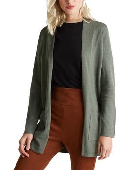Chaqueta Esprit abierta kakhi