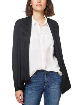 Chaqueta Esprit acanalada negro