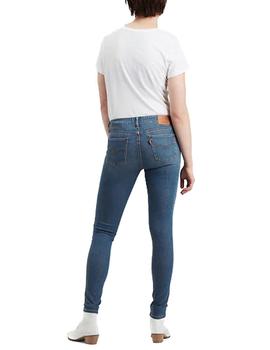 Pantalón vaquero Levis 711 Skinny Believe or Not azul