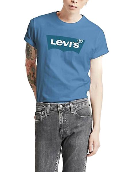 camiseta levis logo azul
