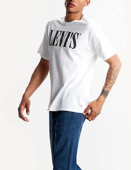Camiseta Levis logo relaxed blanco