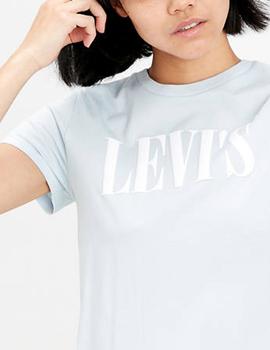 Camiseta Levis Perfect Tee logo azul