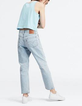 Pantalón vaquero Levis 501 Crop azul