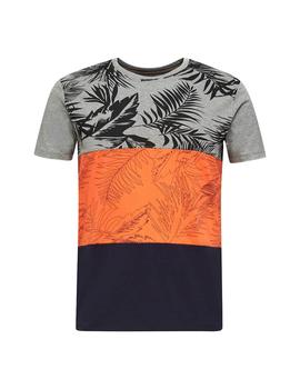 Camiseta Esprit bloques naranja