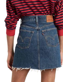 Falda Levis Iconic azul