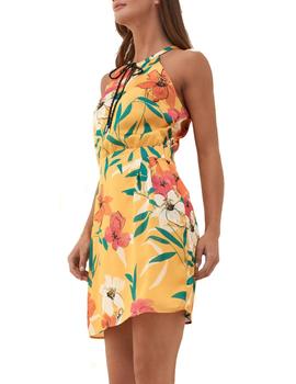 Vestido Salsa estampado floral amarillo