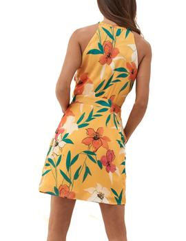 Vestido Salsa estampado floral amarillo