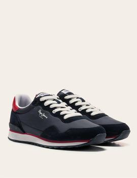 Sneaker Pepe Jeans Cross 4 Basic marino