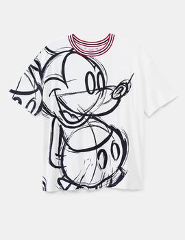 Camiseta Desigual Love Mickey blanco