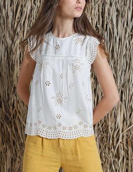 Blusa Indi-Cold blanco