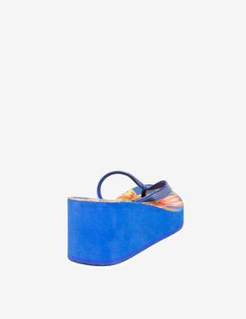 Sandalias Desigual Lola Tropical azul