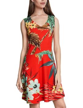 Vestido Desigual Memphis estampado rojo