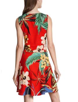 Vestido Desigual Memphis estampado rojo