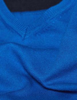 Jersey Esprit cuello pico azul