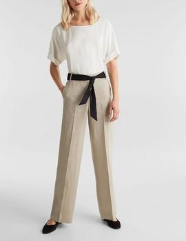 Pantalón Esprit lino beige