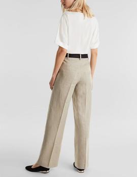 Pantalón Esprit lino beige