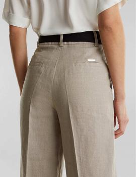 Pantalón Esprit lino beige