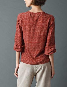 Blusa IndiCold estampada rojo