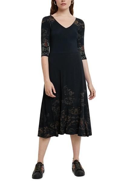 lanzar orquesta lecho Vestido Desigual Vero negro