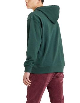 Sudadera Levis relaxed logo verde