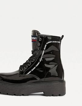 Botas Tommy Jeans Pat charol negro