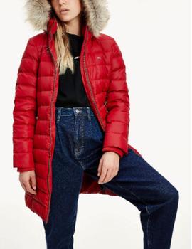 Abrigo Tommy Jeans Essential rojo