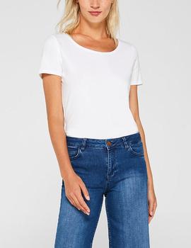 Camiseta Esprit básica blanco