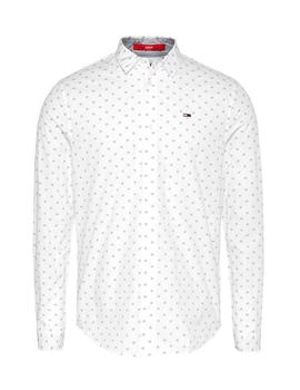 Camisa Tommy Jeans microestampada blanco