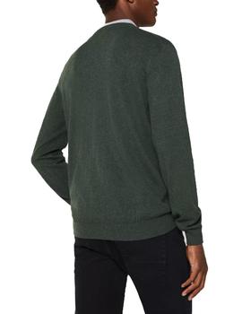 Jersey Esprit cuello pico verde