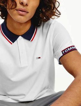 Polo Tommy Jeans blanco