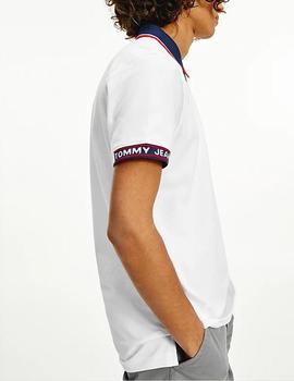 Polo Tommy Jeans blanco