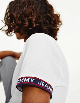 Polo Tommy Jeans blanco