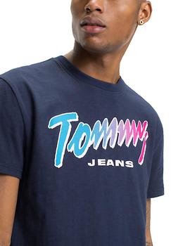 Camiseta Tommy Jeans Neon marino