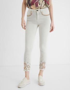 Pantalón Desigual Ankle blanco