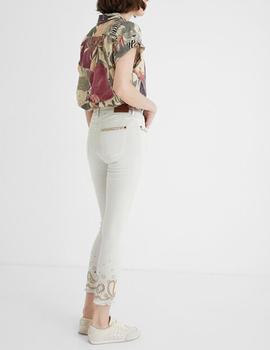 Pantalón Desigual Ankle blanco