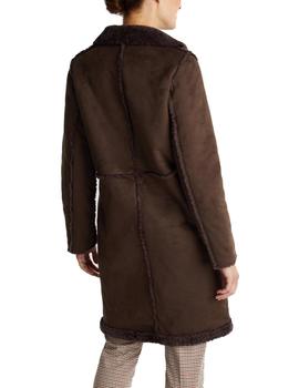 Abrigo Esprit recto marrón