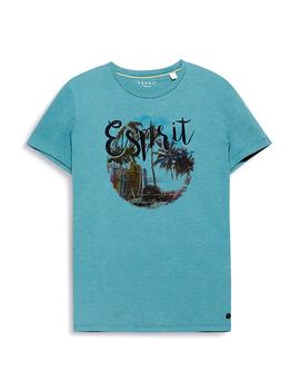 Camiseta Esprit manga corta azul
