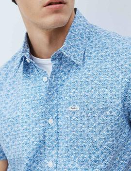 Camisa Pepe Jeans Pierce azul