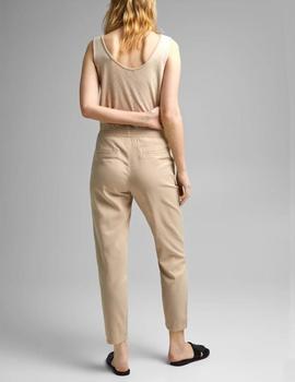 Pantalón Esprit paperbag beige