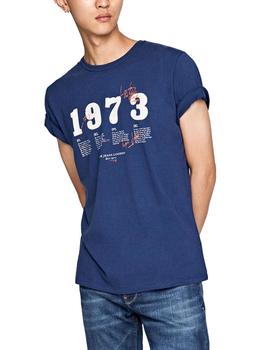 Camiseta Pepe Jeans Blokland azul