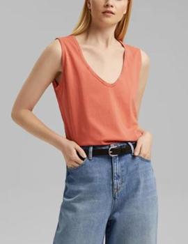 Camiseta Esprit coral